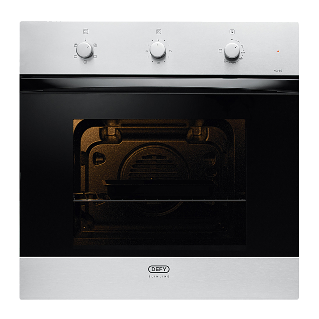 DEFY 60cm Slimline Stainless Steel Eye-Level Oven – The Furniture King