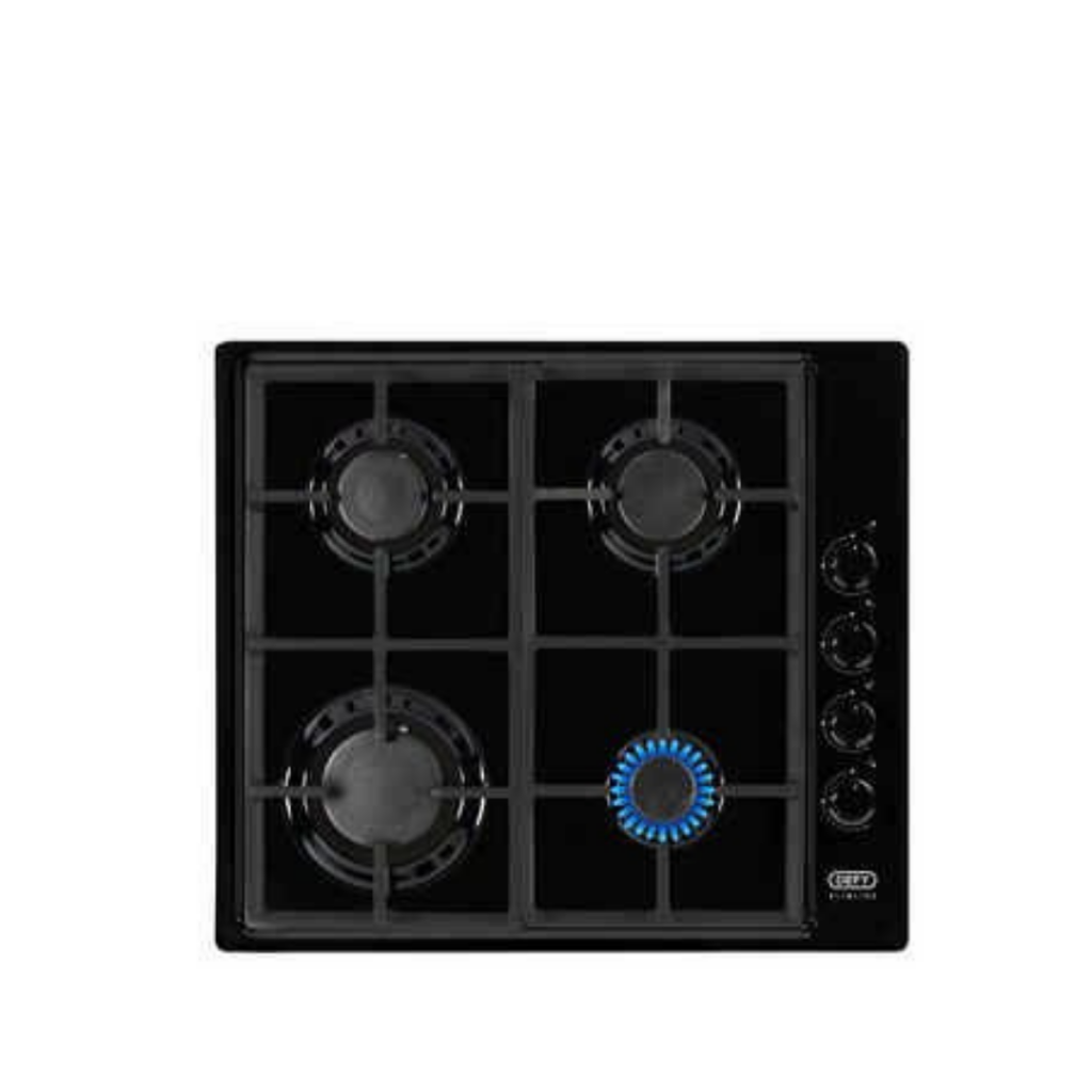 DEFY 60cm Slimline Black Gas Hob – The Furniture King